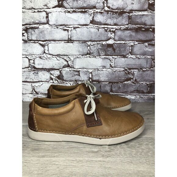 Clarks Collection Casual Oxfords Shoes Men's Size 10.5 US/44 EU Brown Leather - Picture 10 of 16